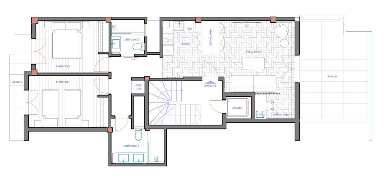 Athena Blue Lux Apartments 2Br 2Ba With City Skyline View, Near Kolonaki Atene Esterno foto